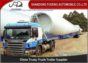 Quality 43 - 56 Meters Extendable Lowboy Trailer For Hydraulic Steering Wind Blade Carry wholesale