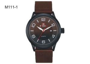 Quality BARIHO Men's Quartz Watch Fashion PU Leather Band Men Wrist Waterproof Watch M111 wholesale