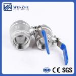 Female Connection SS304 DN65 Stainless Steel Pipe Fitting Manual Control Ball