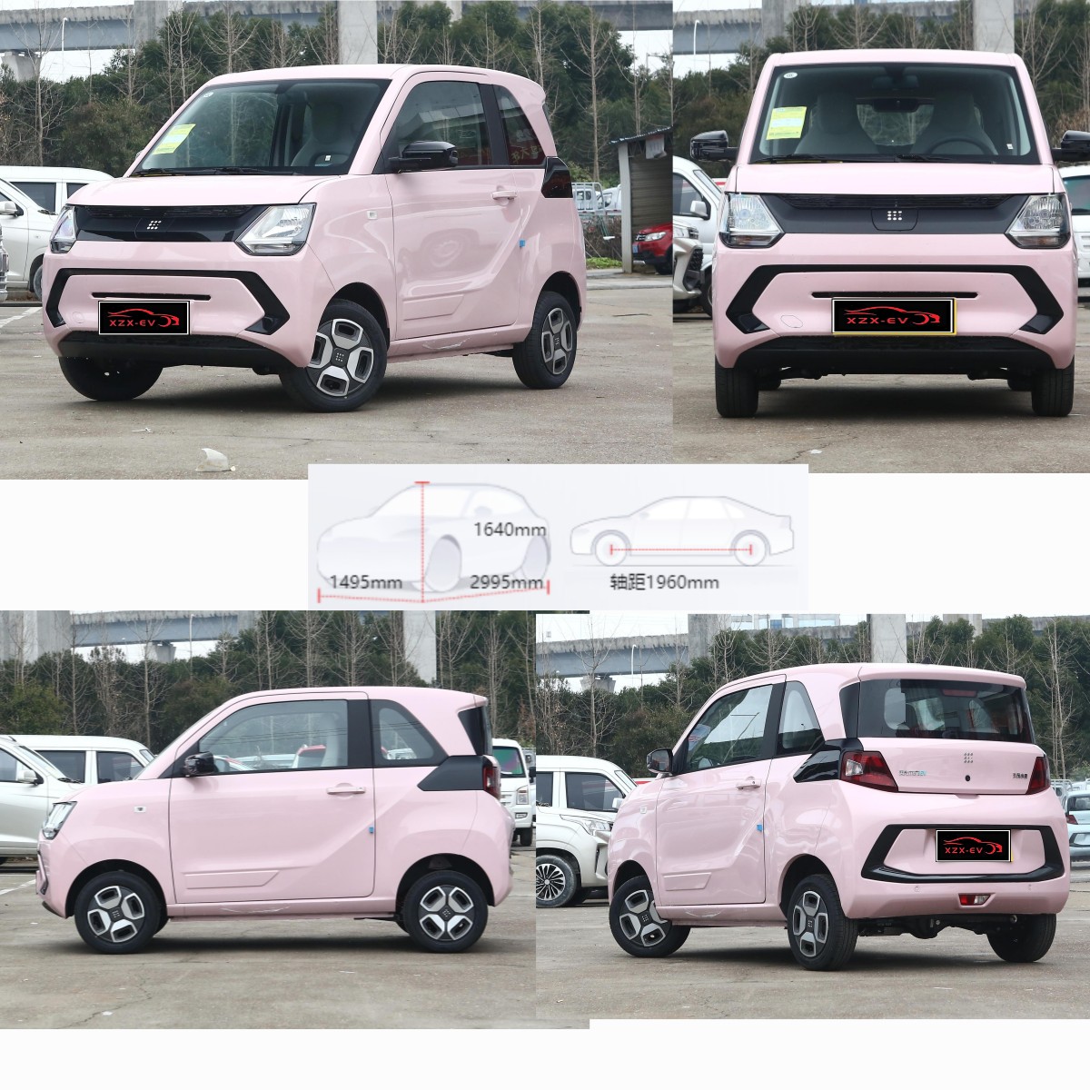 2995x1495x1640 Size Dongfeng Fengguang Mini EV Car with European Certification in 2023