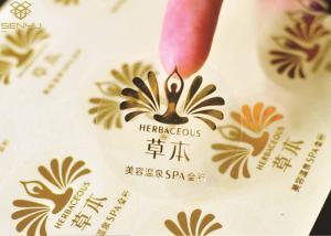 Quality Beauty Pattern Clear Adhesive Labels Printing Simple Design Logo Colorful wholesale