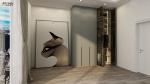 Solid Wood Bedroom Storage with 2 Door Wardrobe Hanging Rail and Adjustable