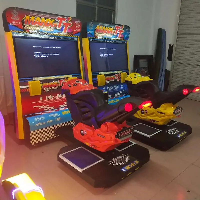 MANX TT Moto Racing Game Machine Amusement Entertainment With 32 Inch Display For 2 Players