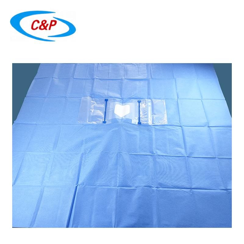 EN13795 Patients Disposable Ophthalmic Surgical Pack Eye Drape With Pouch For Hospital