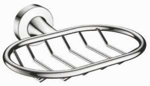 Quality A52968 soap dish bathroom accessory zinc chrome finish tumbler holder towel bar paper holder soap dish wholesale