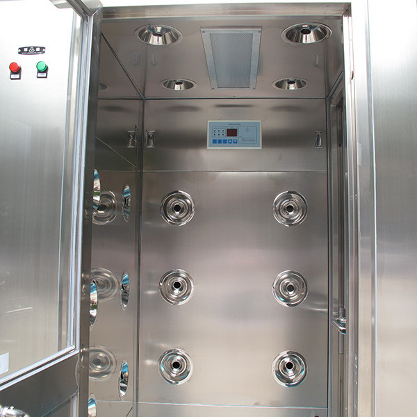 GMP Pharmaceutical Stainless Steel Air Shower Room With Three Side Blowing AC380V