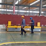 Power Motorized Rail Transfer Cart , 35 Tons Low Voltage Road Rail Trailer