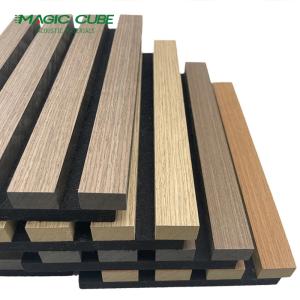 Quality Dec Acoustic Slat Wall Panel Covering MDF Wooden Veneer Composition Acoustic Panel wholesale