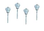 Silver Painting Coffin Screw Plastic And Metal Casket Components For Casket