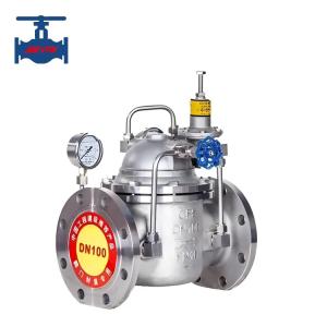 Quality Adjustable Water Pressure Reducing Valve Pilot Operated Stainless Steel wholesale