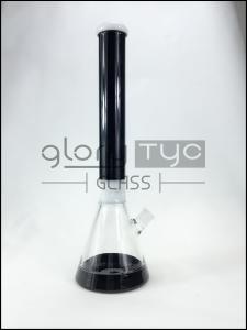 Quality 18 Inch Water Pipes Glass Bongs 19mm Join Beaker Recycling Hookah Tube wholesale