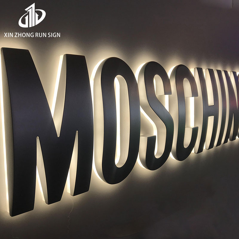 New LED acrylic backlit 3d billboard letter logo