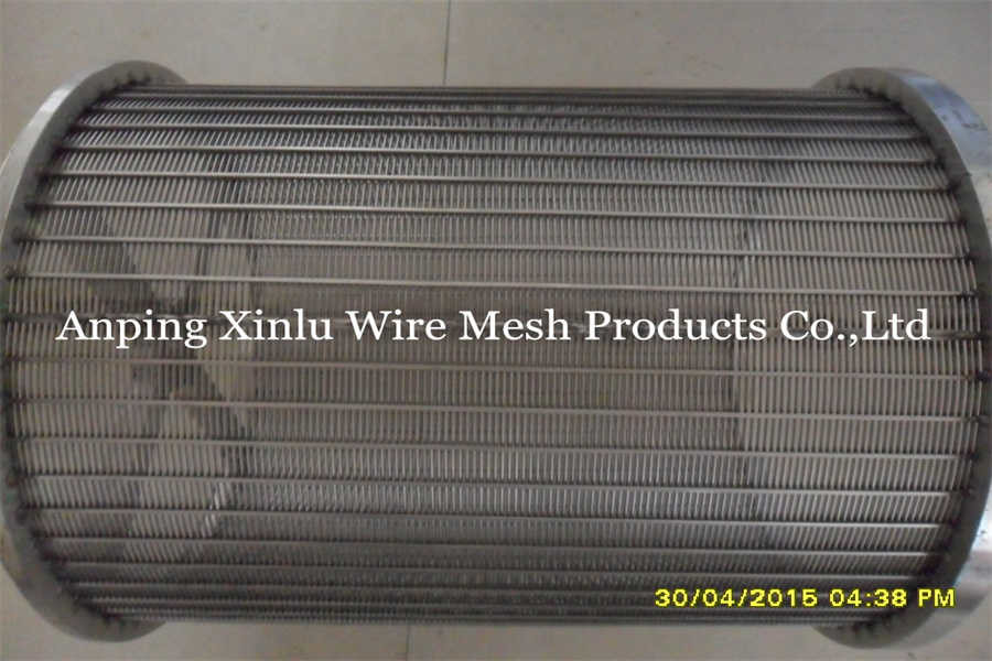 520mm OD Wedge Wire Screen Mesh SS304 SS321 Stainless Steel Mesh Cylinder