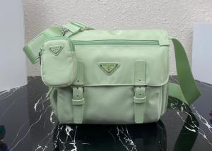Quality Triangle Logo Luxury Canvas Bag , Adjustable Nylon Shoulder Strap Luxury Messenger Bag wholesale