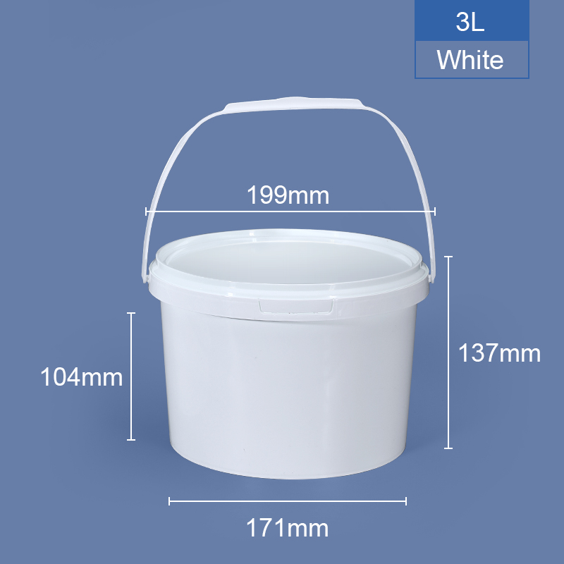 Transparent Bucket 300ml-5L for Peanut Butter Shea Butter Food Sauces Packaging Good Sealing -20C-120C