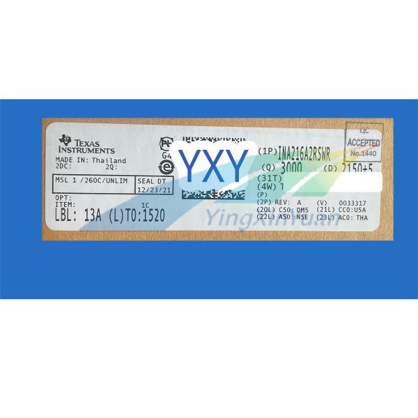 200 Ampere EMI Filter IC INA216A2RSWR 2000V AC TI Customized