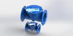 Rubber Disc Swing Flex Check Valve Nylon Reinforcement