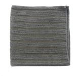 Eight Grid Rigid Wire Microfiber Cleaning Cloth Warp Knitting Grey