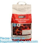 Charcoal Briquettes, BBQ Kraft Paper Charcoal Bag, Grill Packing Bag, Size 3kg