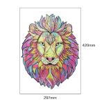 53g Lion Baby Building Blocks Wooden Stacking Jigsaw Animal Interactive Games
