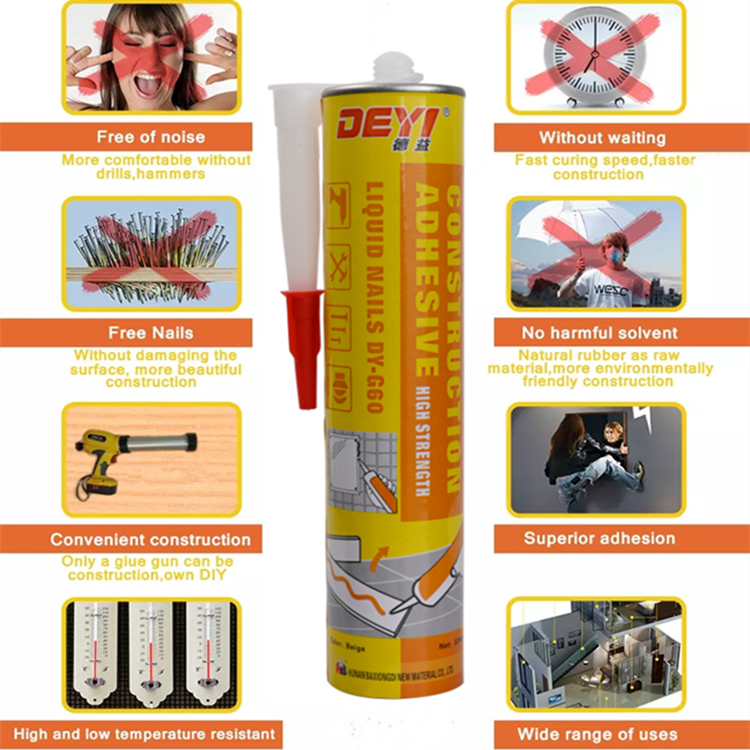 Quick Dry No More Nails Glue Liquid Nails Glue Free Nail Construction Adhesive