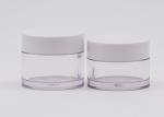 PETG Plastic Cream Jars Cosmetic Packaging With PP White Cap For Beauty Products