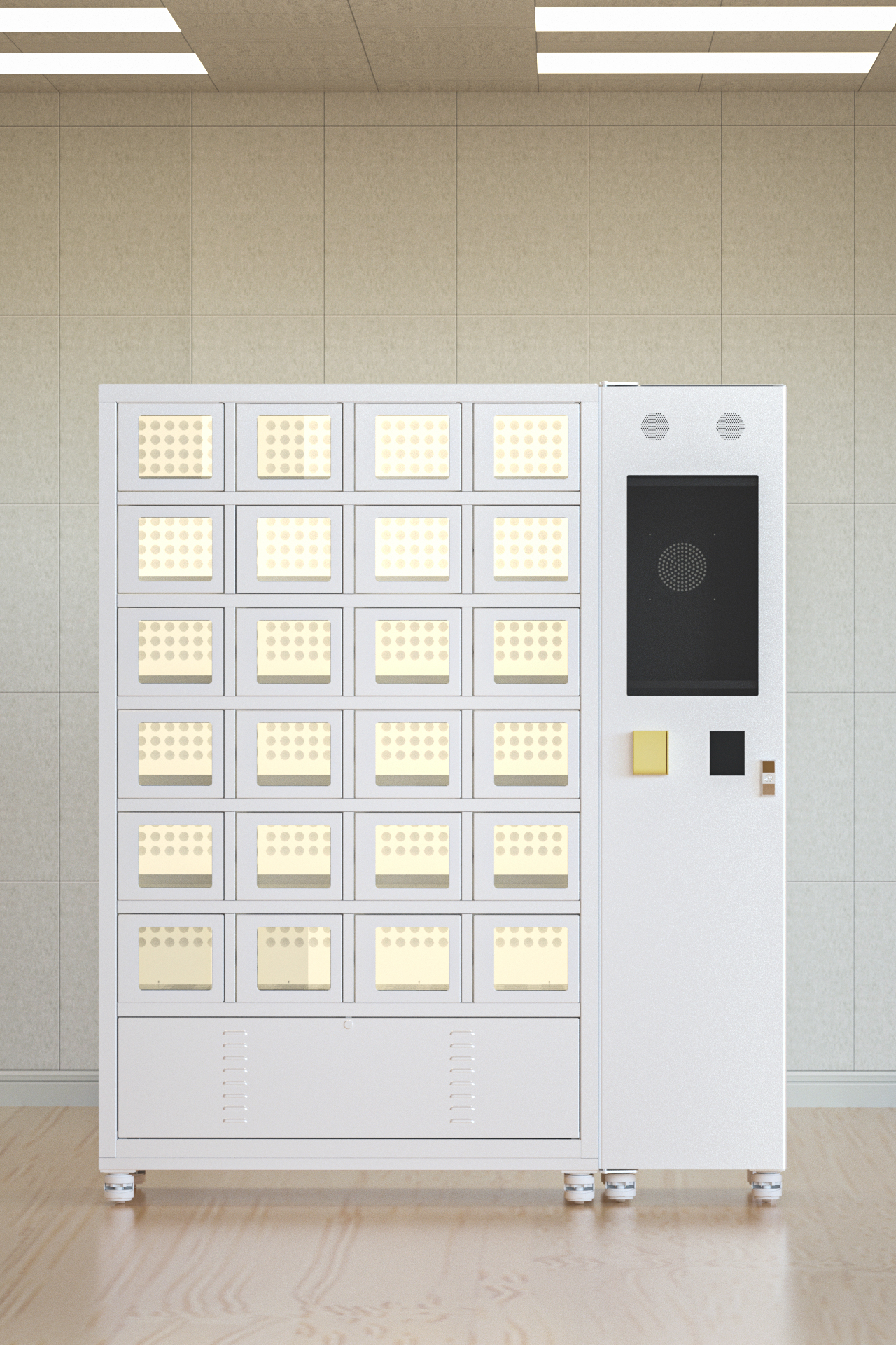 Cooling Locker Vending Machine For Fresh Fruit Vegetables Meat Cakes Sushi