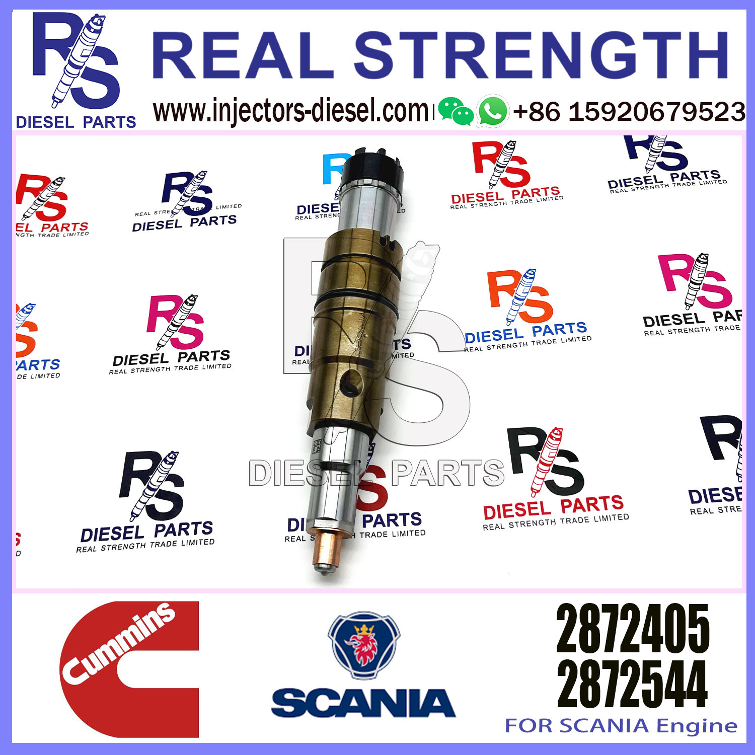 Diesel Common rail fuel injector 2872405 2872544 2894920 2897320 for SCANIA Excavator DC09 DC13 DC16