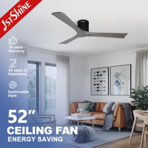 Quality Decorative 220V Energy Saving Ceiling Fan 3 Solid Wood Blades For Restaurant wholesale