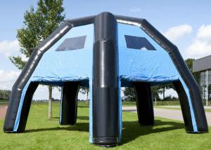Quality Adverstisment Inflatable Event Tent Commercial Black Blue Waterproof 6.8 X 6.8 X 4.8M wholesale