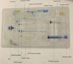 Quality Luer Lock Central Venous Catheter Kit Medical Grade 1-150ml/H Transparent wholesale