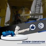 Cement Powder Screw Auger Conveyor 273MM Diameter 80T/H