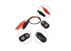 Quality 9V Snap Battery Button Alligator Clips Electronic Components Batteries Connector wholesale
