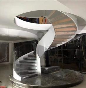 Quality Interior House Curved Tempered Laminated Glass Grind Edge wholesale