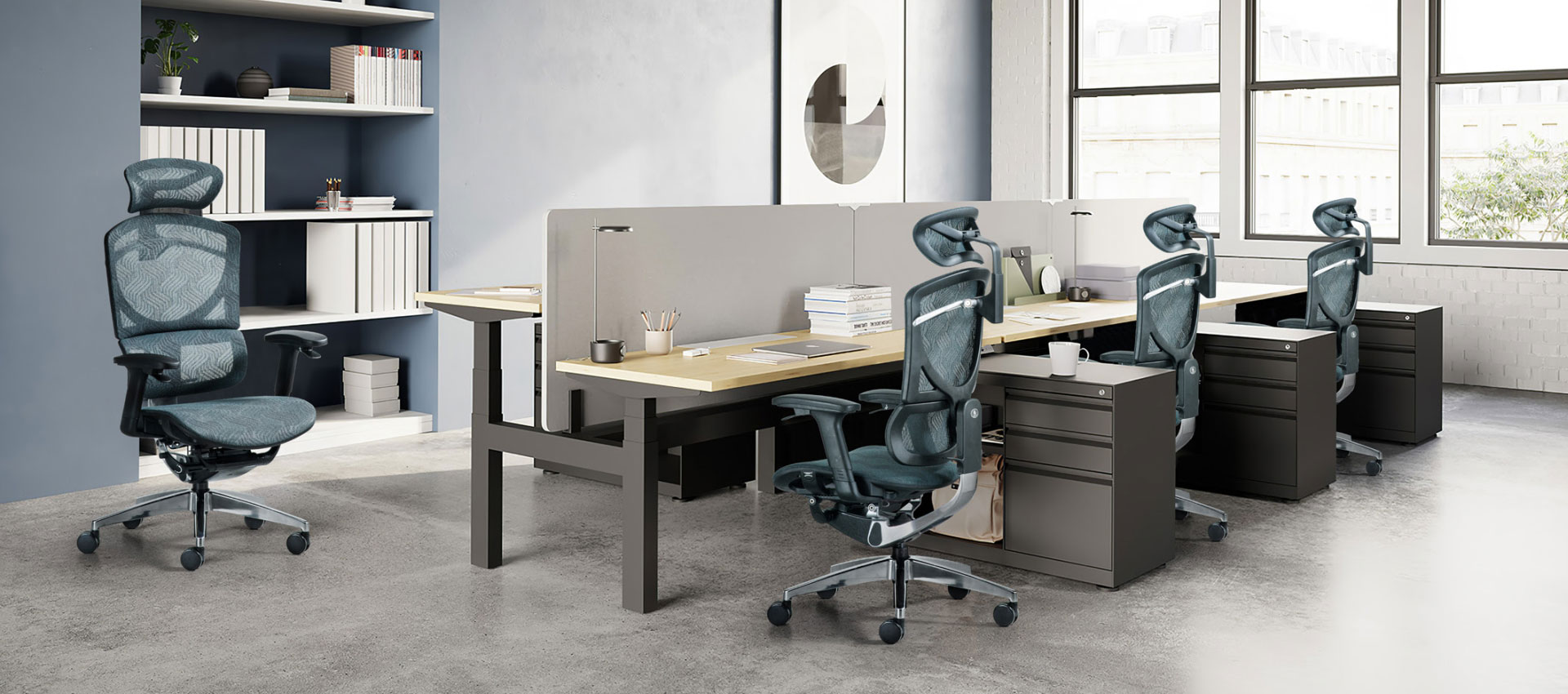 Home Meeting Mesh Desk Office Chair With Back Support Adjustable