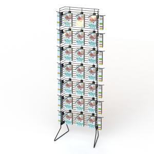 Quality Single Powder Wing Metal Display Racks Knockdown Structure wholesale