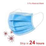 3 Layer Disposable Mouth Mask Anti Virus CE FDA Certification
