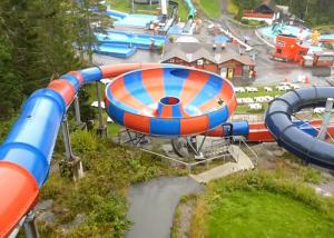 Quality Space Bowl Spiral Fiberglass Water Slide for Amusement Park wholesale