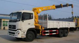 Quality White Special Purpose Trucks DFD1250A9 Truck Mounted Crane With Cummins C245 Engine wholesale