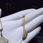 brand jewelry DIVA full diamonds necklace in 18 kt pink gold Also available in