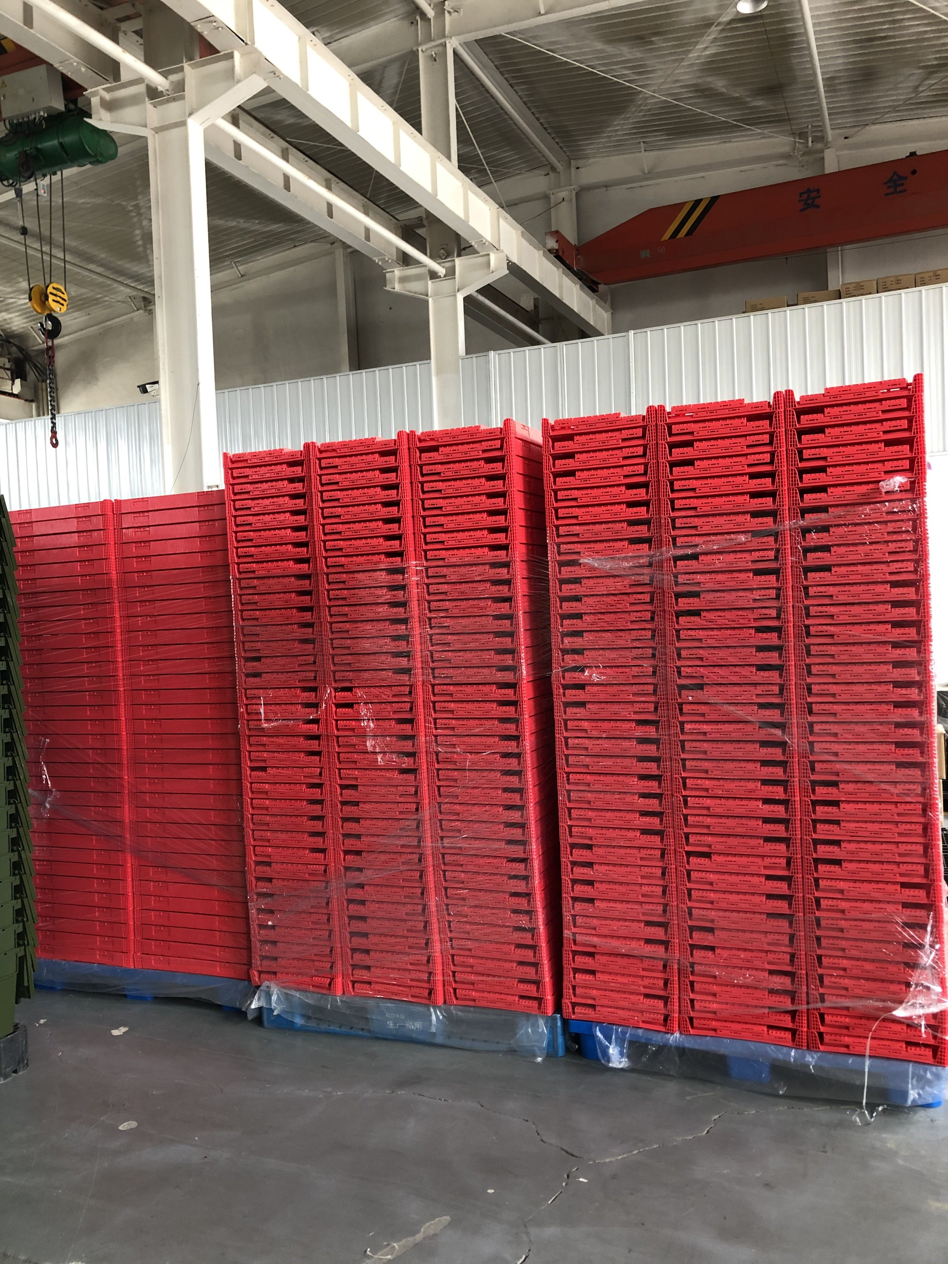 Chicken Transport and Egg Storage Collapsible Plastic Crate with Storange Function