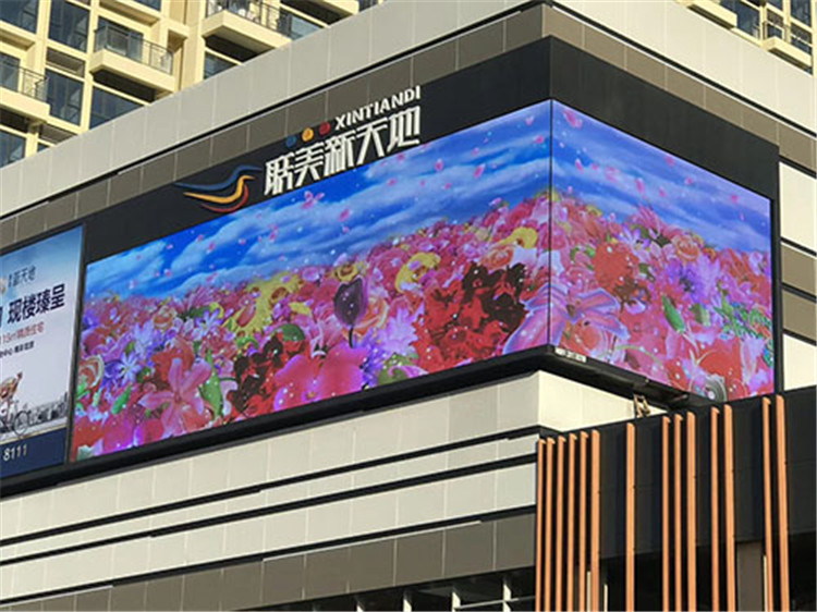6500cd Nits 90 Degree Right Angle P10 Advertising Led Screen