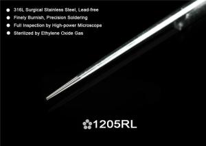 Quality 0.35mm 0.30mm 1205RL 5 Round Liners Sterile Tattoo Needles 5RL Pre - Made Textured Tattoo Needles Soldered On Bar wholesale
