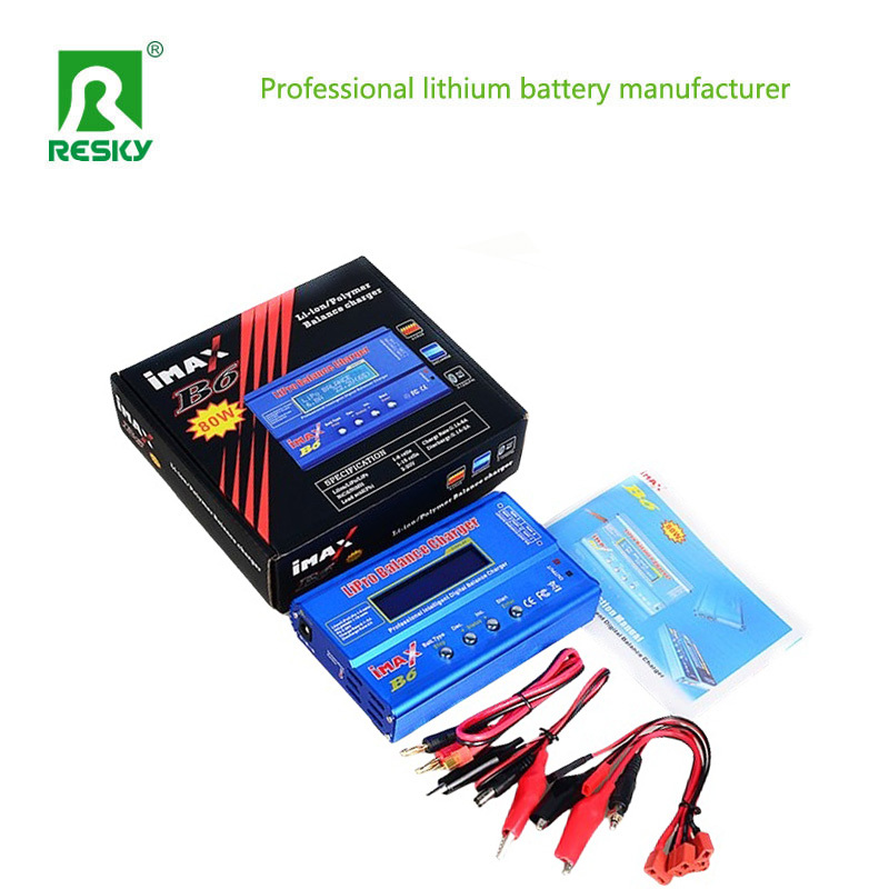 80W 6A RC Balance Charger Imaxb6 For Li-ion / Li-Polymer / Mi-Mh Ni-CD Drone Battery