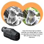 Full Dark Viewing Monocular Night Vision Hunting Telescope 1080P Military