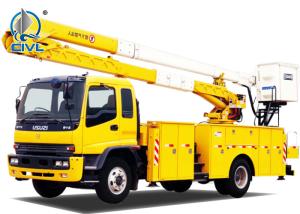 Quality 150hp Aerial Work Truck 17m Telescopic Foldable Aero Vehicle Boom Lifter Wheeled Elevator wholesale