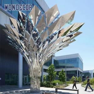 Quality Geometric Mirror Metal Garden Statues Outdoor Stainless Steel wholesale