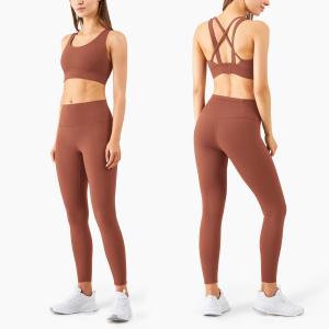 Quality FP High Intensity Workout Clothes Breathable Matching Yoga Pants And Sports Bra wholesale