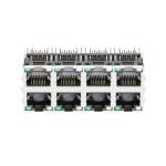 Tab Up Red&Yellow/Green LED Without LED 2X4 Port RJ45 8 Pin Jack Connector Jacks