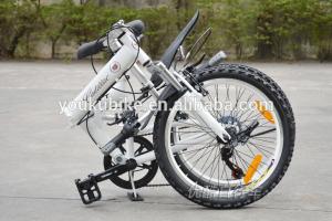 Quality OEM White 20 Inch Carbon Fiber Folding Mountain Bike wholesale